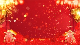 新年舞台新年背景视频素材