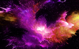 紫色渐变爆炸背景