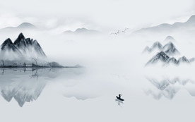 新款意境新山水画 TIF分层