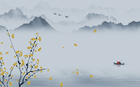 大气轻奢新山水画 TIF分层