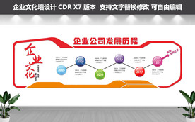 企业发展历程文化墙