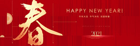 2021春节 牛年春节海报