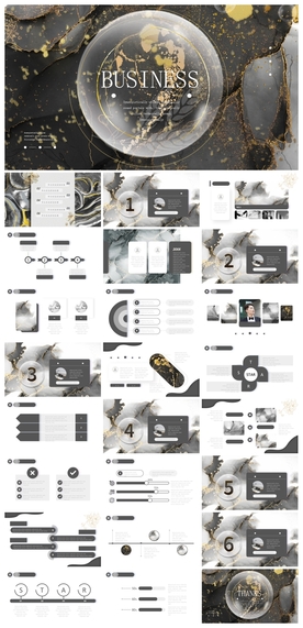 中国风鎏金大气PPT