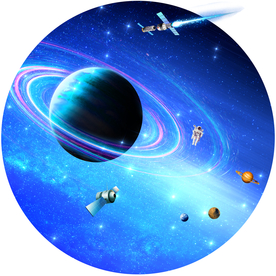 圆形星空