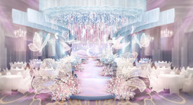 蓝粉色婚礼