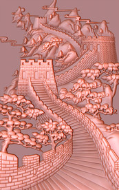 长城浮雕玄关过道玄关