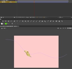 An制作引导线树叶飘落效果