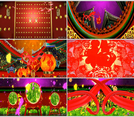 布袋有戏 舞蹈 舞美背景视频