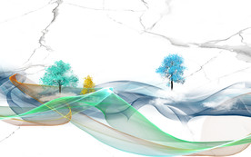 线条现代装饰画 TIF分层