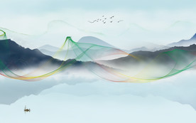 线条新品山水新画 TIF分层