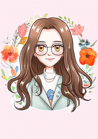 手绘长发眼镜美女头像绘画过程