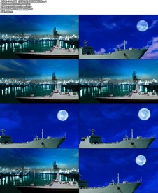 乐曲（军港之夜）舞台背景伴奏