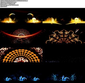 丝绸之路异域风情人屏互动秀背景