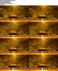 大气皇宫古代舞台建筑背景