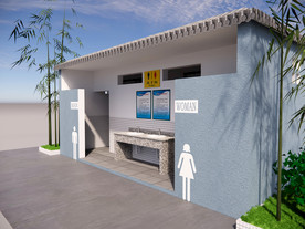 新农村建设公厕SU模型