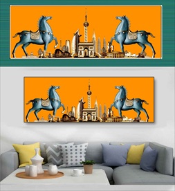 尊贵高档城市装饰画