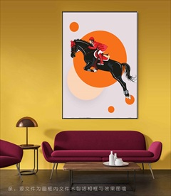 高档马装饰画