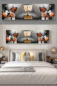 北欧大气人马装饰画