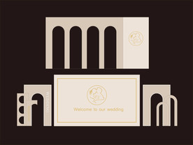 欧式香槟色婚礼 拱门