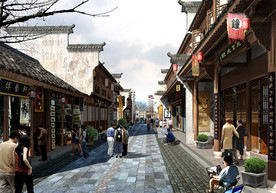 中式老街 效果图