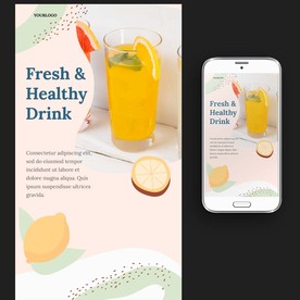 果汁饮品海报