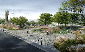 湿地公园景观效果图