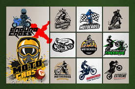 矢量摩托越野竞技文化系列