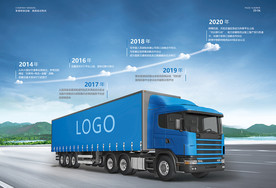 货车海报广告图片