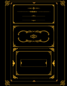 花纹边框PSD分层素材