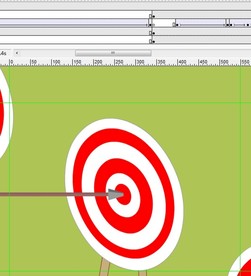 箭头射中靶心射箭动漫10秒