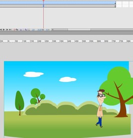 人物骨骼走路运动动画