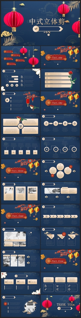 中国风鎏金大气PPT