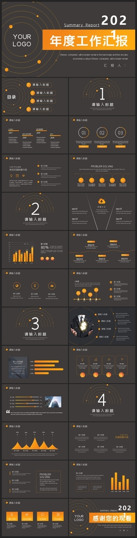 商务会议汇报项目介绍PPT