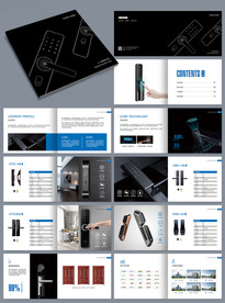 指纹锁宣传画册