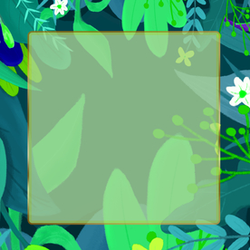 绿色插画植物装饰背景