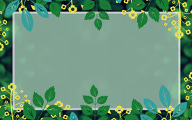 绿色树叶装饰背景元素