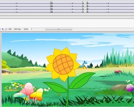 一个向日葵相关的动画10秒