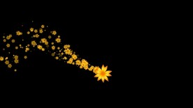 桂花拖尾粒子特效视频