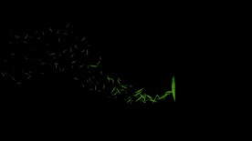 竹叶拖尾粒子特效视频