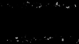 乱码符号遮罩边框前景装饰视频带