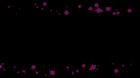 寿字遮罩边框前景装饰视频带通道