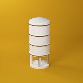 3D蓄水箱模型
