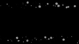 雪花遮罩边框前景装饰视频带通道