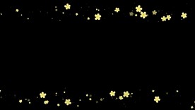 油菜花遮罩边框前景装饰视频带通