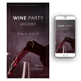 高端红酒海报