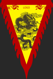 酒吧布场刀旗挂旗设计