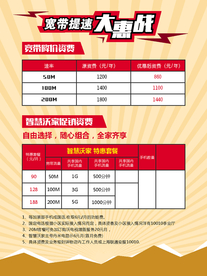 宽带海报矢量素材