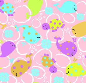 卡通 乌龟 小鲸鱼