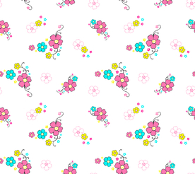 抽象花朵碎花花卉