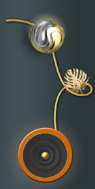 晶瓷现代抽象几何雕塑玄关装饰画